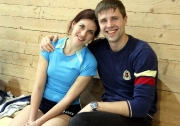 семейная волейбольная  пара  : Наталья Щасная и Владимир Яворский