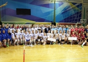 общая фотография команд участников финальных игр Первенства России среди девушек 2001-02 г.р.
